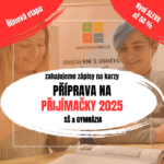 Říjnové kurzy na přijímačky 2025 - SŠ a gymnázia - čtyřleté a osmileté